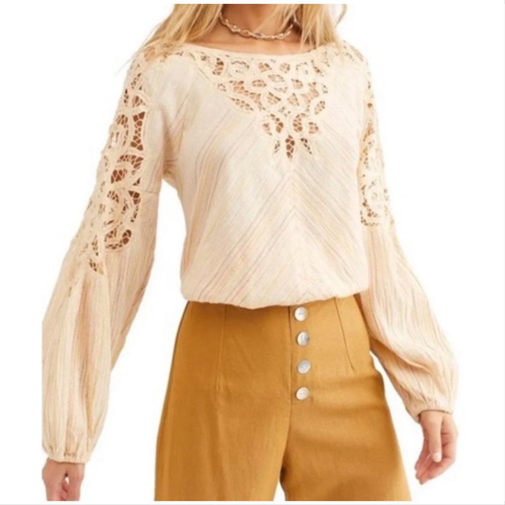 Free People Floating Memories Blouse